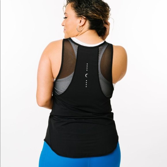 Zyia Active Black Panel Mesh Tank Size Small - Picture 2 of 7